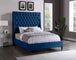 Fritz Velvet Bed - Furniture Depot