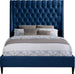 Fritz Velvet Bed - Furniture Depot