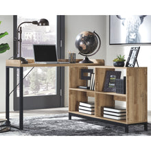 Load image into Gallery viewer, Gerdanet Home Office L-Desk - Light Brown/Black - Furniture Depot