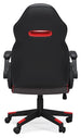 Lynxtyn Home Office Chair - Red/Black - Furniture Depot (7886828044536)
