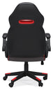 Lynxtyn Home Office Chair - Red/Black - Furniture Depot (7886828044536)