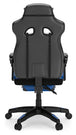 Lynxtyn Home Office Swivel Desk Chair - Blue/Black - Furniture Depot (7886833778936)