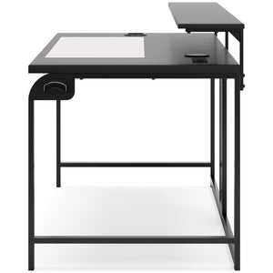 Lynxtyn Home Office Desk - Black - Furniture Depot