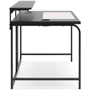 Lynxtyn Home Office Desk - Black - Furniture Depot