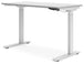 Lynxtyn Adjustable Height Home Office Desk - Taupe/White - Furniture Depot (7886862745848)