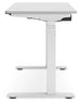 Lynxtyn Adjustable Height Home Office Desk - Taupe/White - Furniture Depot (7886862745848)