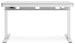 Lynxtyn Adjustable Height Home Office Desk - Taupe/White - Furniture Depot (7886865072376)