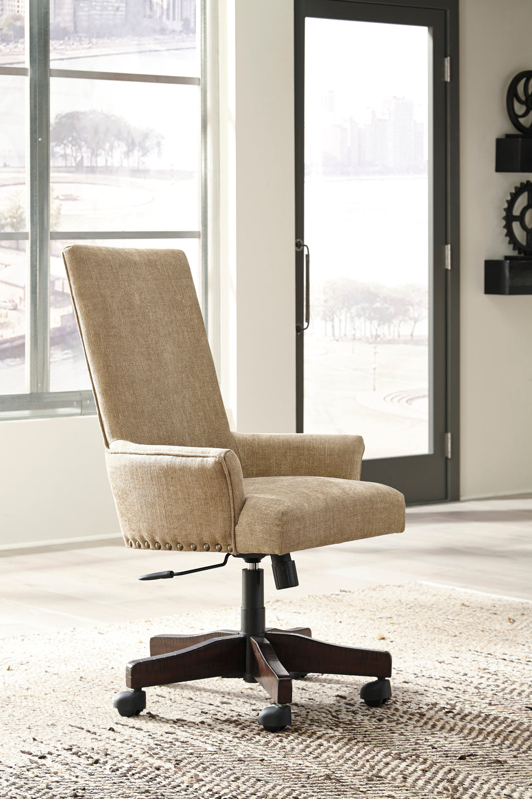 Baldridge Home Office Desk Chair - Light Brown - Furniture Depot (6747929837741)