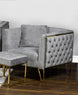 Aerial Collection - Grey Suede - Furniture Depot