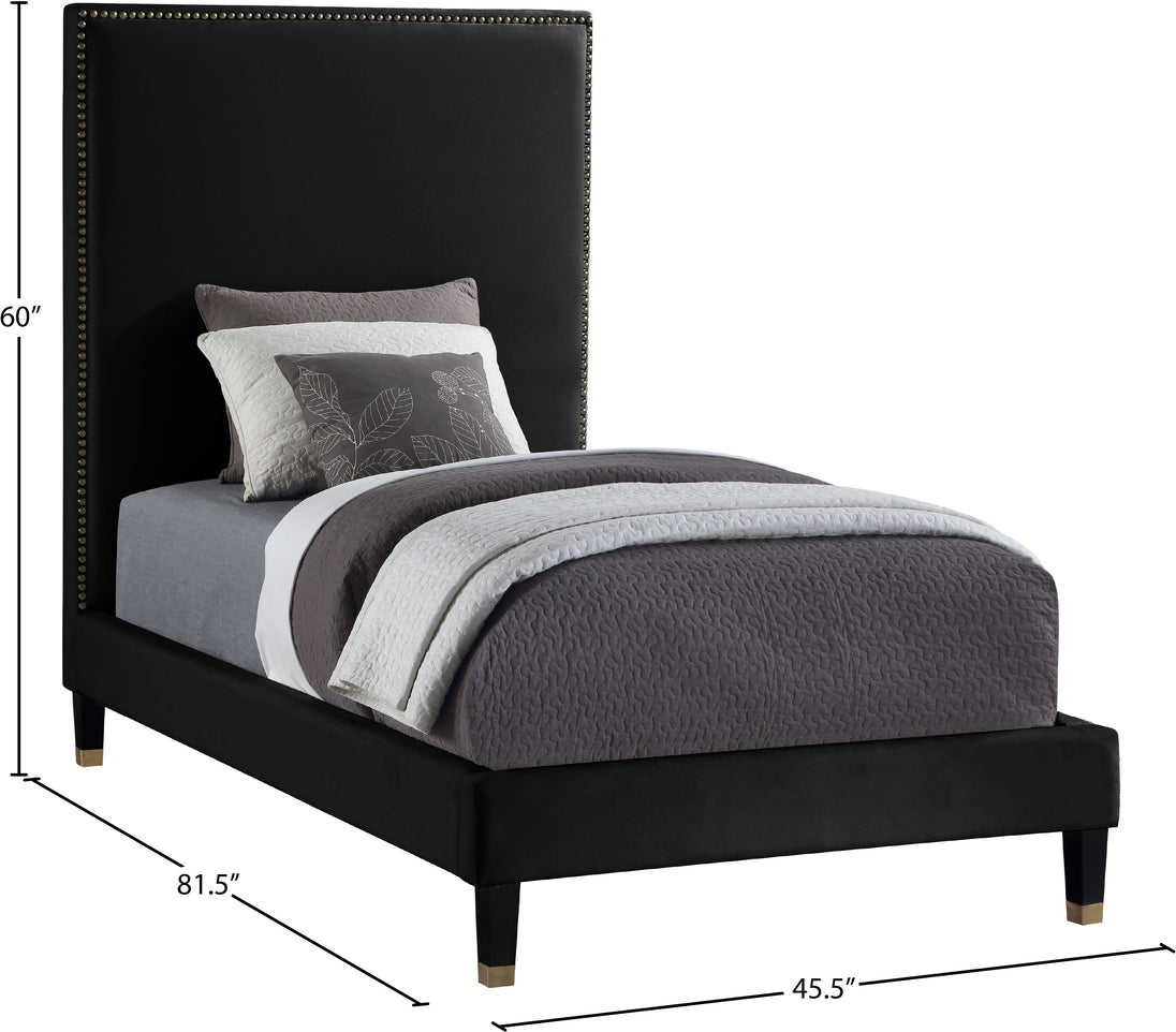 Harlie Velvet Bed - Sterling House Interiors (7679021973752)