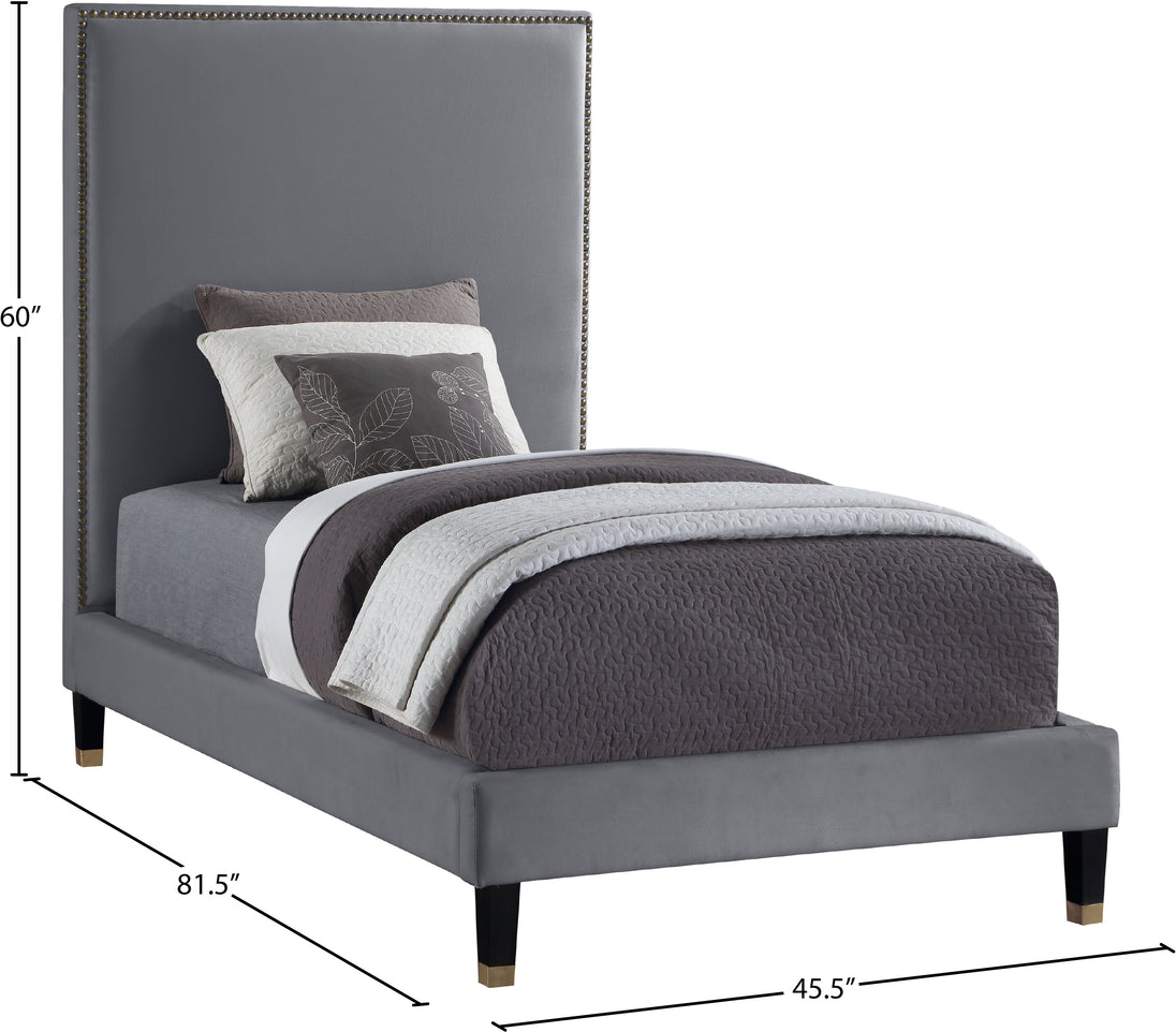 Harlie Velvet Bed - Sterling House Interiors (7679021973752)