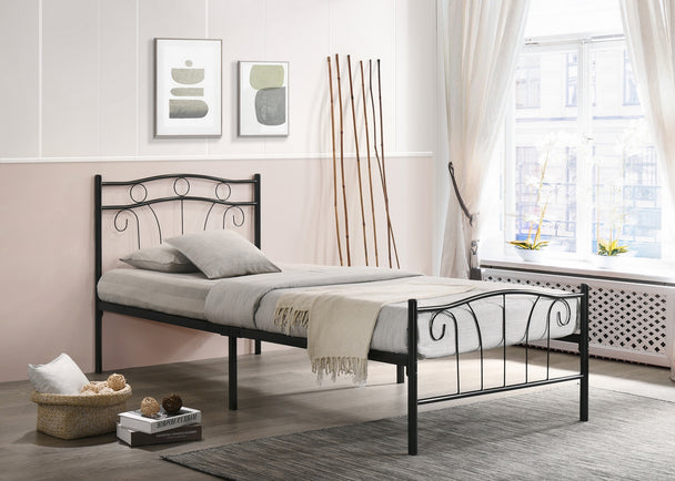 155 Metal Bed- Black - Furniture Depot