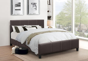 176 Espresso Upholstered Bed - Furniture Depot