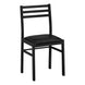 I 1003 Dining Set - 3pcs Set / Dark Taupe Top / Black Metal - Furniture Depot (7881061662968)