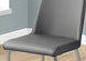 I 1035 Dining Chair - 2pcs / 37"H / Grey Leather-Look / Chrome - Furniture Depot (7881062547704)