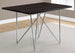 I 1039 Dining Table - 32"X 48" / Espresso / Chrome Metal - Furniture Depot (7881062744312)