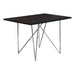 I 1039 Dining Table - 32"X 48" / Espresso / Chrome Metal - Furniture Depot (7881062744312)