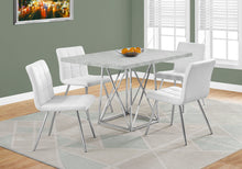 Load image into Gallery viewer, I 1043 Dining Table - 36&quot;X 48&quot; / Grey Cement / Chrome Metal - Furniture Depot