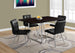 I 1064 Dining Table - 36"X 60" / Espresso / Chrome Metal - Furniture Depot (7881063792888)
