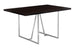 I 1064 Dining Table - 36"X 60" / Espresso / Chrome Metal - Furniture Depot (7881063792888)