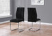 I 1067 Dining Chair - 2pcs / 39"H / Black Velvet / Chrome - Furniture Depot (7881063858424)