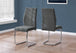 I 1068 Dining Chair - 2pcs / 39"H / Dark Grey Velvet / Chrome - Furniture Depot (7881063989496)