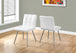 I 1071 Dining Chair - 2pcs / 32"H / White Leather-Look / Chrome - Furniture Depot (7881064251640)