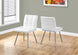 I 1071 Dining Chair - 2pcs / 32"H / White Leather-Look / Chrome - Furniture Depot (7881064251640)