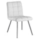 I 1071 Dining Chair - 2pcs / 32"H / White Leather-Look / Chrome - Furniture Depot (7881064251640)