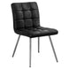 I 1073 Dining Chair - 2pcs / 32"H / Black Leather-Look / Chrome - Furniture Depot
