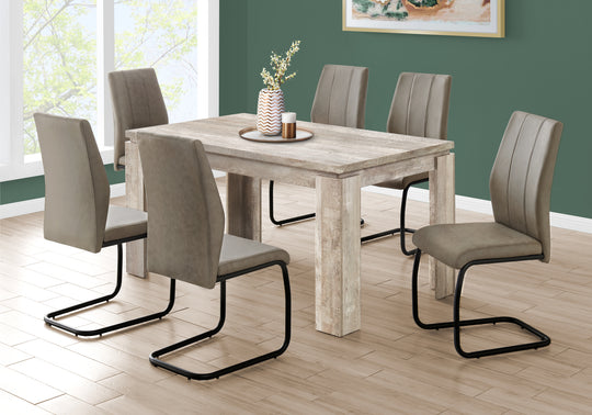 I 1088 Dining Table - 36"X 60" / Taupe Reclaimed Wood-Look - Furniture Depot (7881065103608)
