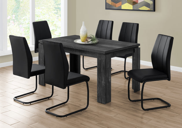 I 1089 Dining Table - 36"X 60" / Black Reclaimed Wood-Look - Furniture Depot (7881065267448)