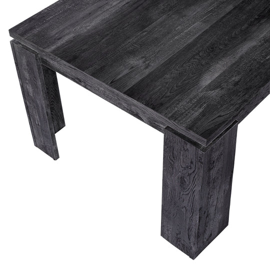 I 1089 Dining Table - 36"X 60" / Black Reclaimed Wood-Look - Furniture Depot (7881065267448)