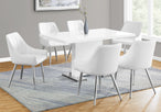I 1090 Dining Table - 35"X 60" / High Glossy White - Furniture Depot (7881065365752)