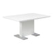 I 1090 Dining Table - 35"X 60" / High Glossy White - Furniture Depot (7881065365752)