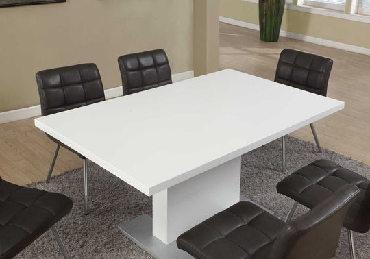 I 1090 Dining Table - 35"X 60" / High Glossy White - Furniture Depot (7881065365752)