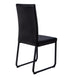 I 1106 Dining Chair - 2pcs / 38"H / Black Leather-Look / Black - Furniture Depot (7881066021112)