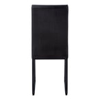 I 1106 Dining Chair - 2pcs / 38"H / Black Leather-Look / Black - Furniture Depot (7881066021112)