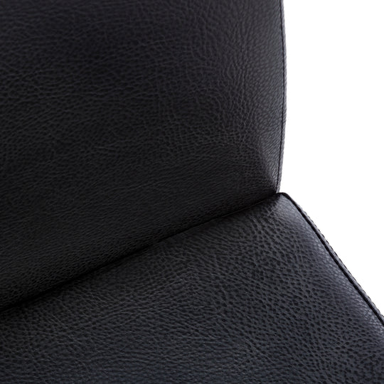 I 1106 Dining Chair - 2pcs / 38"H / Black Leather-Look / Black - Furniture Depot (7881066021112)