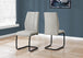 I 1113 Dining Chair - 2pcs / 39"H / Grey Fabric / Black Metal - Furniture Depot (7881066873080)