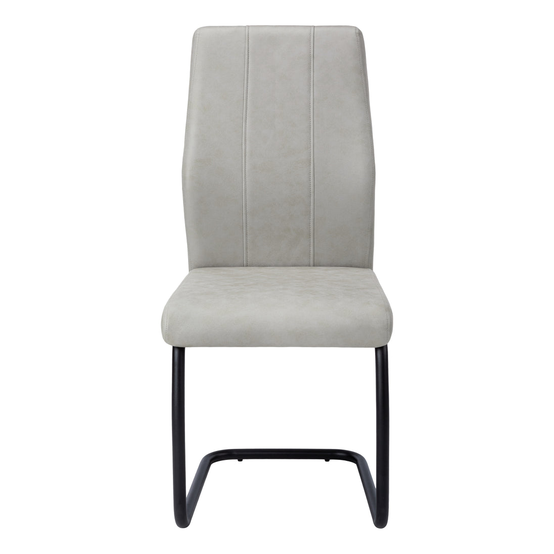 I 1113 Dining Chair - 2pcs / 39"H / Grey Fabric / Black Metal - Furniture Depot (7881066873080)