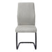 I 1113 Dining Chair - 2pcs / 39"H / Grey Fabric / Black Metal - Furniture Depot (7881066873080)