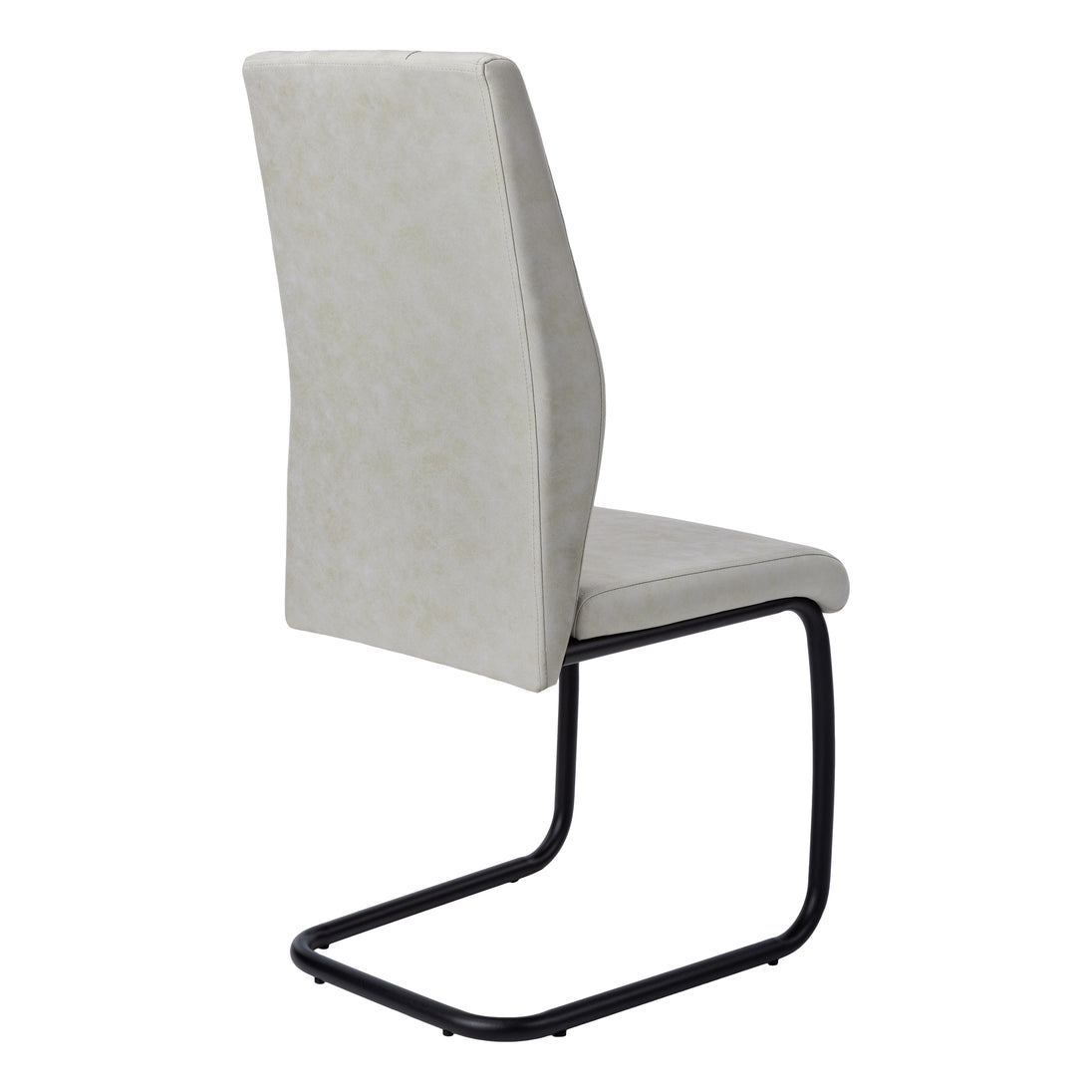 I 1113 Dining Chair - 2pcs / 39"H / Grey Fabric / Black Metal - Furniture Depot (7881066873080)