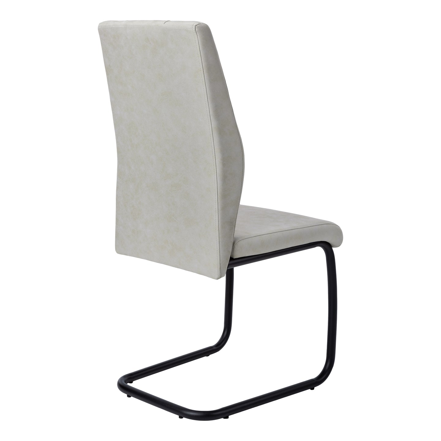 I 1113 Dining Chair - 2pcs / 39"H / Grey Fabric / Black Metal - Furniture Depot (7881066873080)