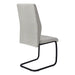 I 1113 Dining Chair - 2pcs / 39"H / Grey Fabric / Black Metal - Furniture Depot (7881066873080)