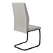 I 1113 Dining Chair - 2pcs / 39"H / Grey Fabric / Black Metal - Furniture Depot (7881066873080)