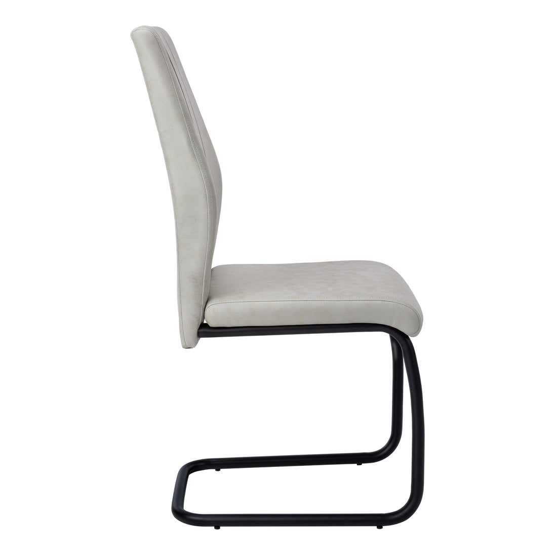 I 1113 Dining Chair - 2pcs / 39"H / Grey Fabric / Black Metal - Furniture Depot (7881066873080)