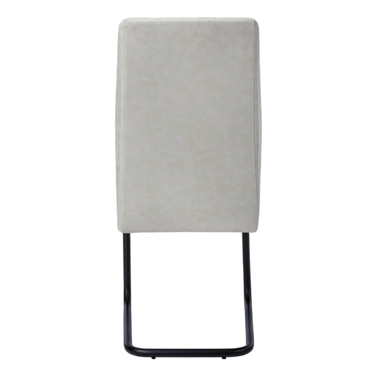 I 1113 Dining Chair - 2pcs / 39"H / Grey Fabric / Black Metal - Furniture Depot (7881066873080)