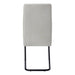 I 1113 Dining Chair - 2pcs / 39"H / Grey Fabric / Black Metal - Furniture Depot (7881066873080)