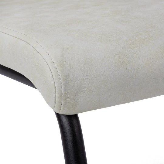 I 1113 Dining Chair - 2pcs / 39"H / Grey Fabric / Black Metal - Furniture Depot (7881066873080)